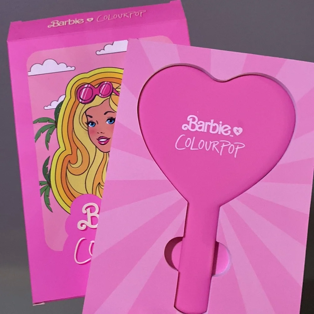 BarbiexColourpop handheld mirror